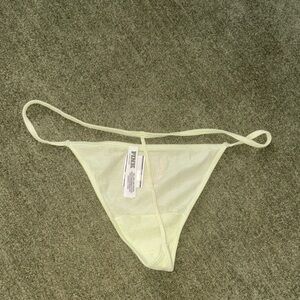 PINK by Victoria Secret Mint Green Thong Bikini Bottom